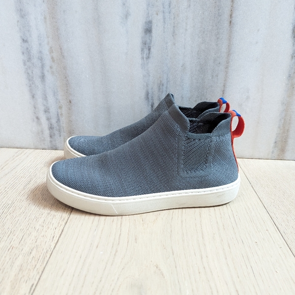 Rothys Chelsea size 6.5 grey and orange stripe authentic EUC - Picture 5 of 12